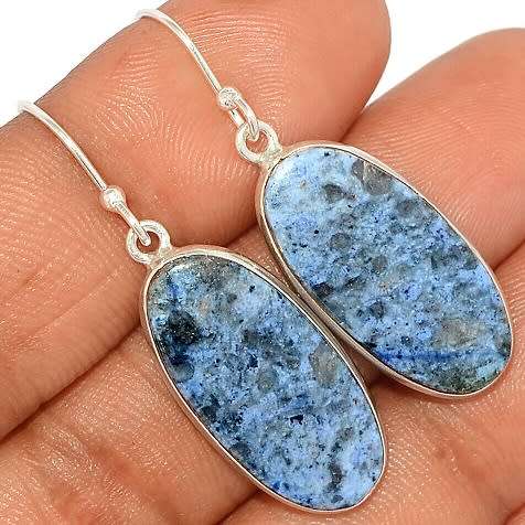 Sterling silver earrings - RHODUSITE