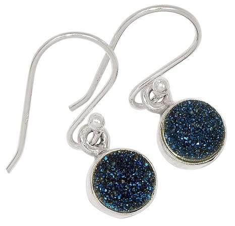 Sterling silver earrings - TITANIUM DRUZY