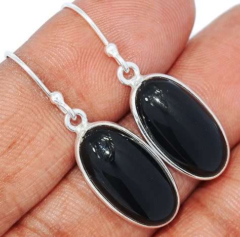 Sterling silver earrings - ONYX