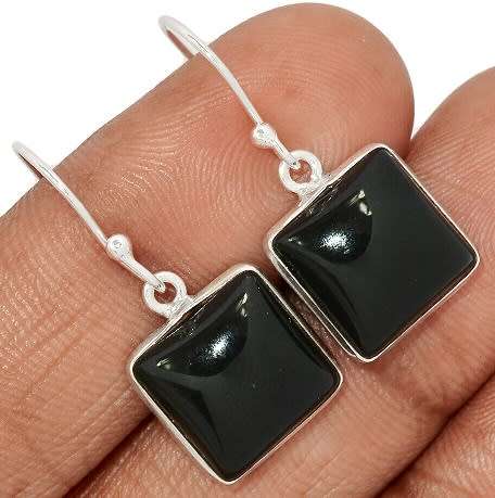 Sterling silver earrings - ONYX