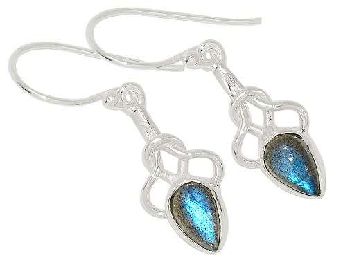 Sterling silver earrings - LABRADORITE