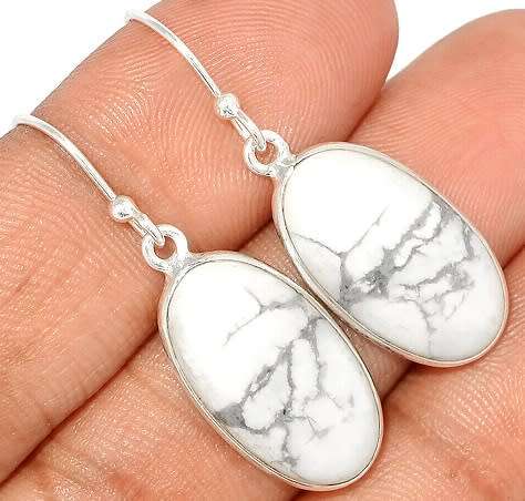 Sterling silver earrings - HOWLITE