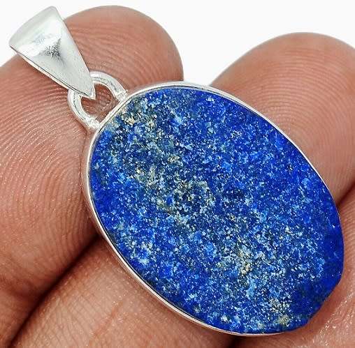 Sterling silver pendant - LAPIS LAZULI