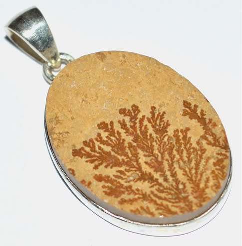 Sterling silver pendant - GERMAN DENDRITE