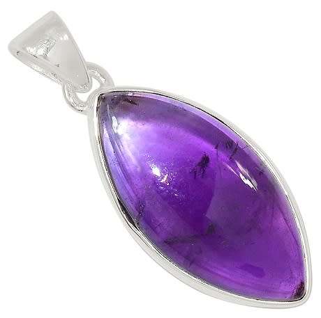 Sterling silver pendant - AMETHYST