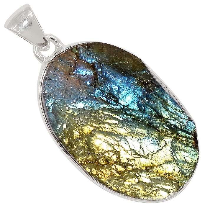 Sterling silver pendant - LABRADORITE