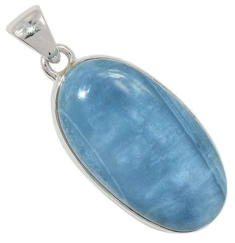 Sterling silver pendant - OWYHEE BLUE OPAL