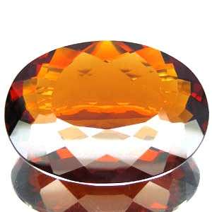 Museum size! 172.75cts MADEIRA CITRINE oval facet (Brazil)