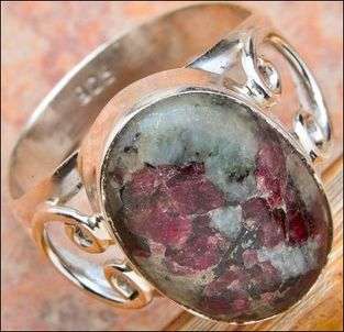 Sterling silver ring - RUSSIAN EUDALITE - Dreams Collection
