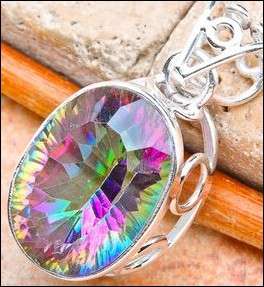 Sterling silver pendant - MYSTIC TOPAZ - Dreams Collection
