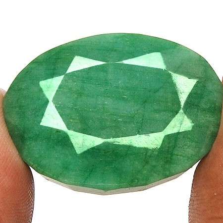 97.8 cts EMERALD oval facet (Brazil)