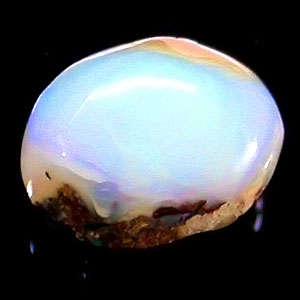1.04 cts 100% Natural SOLID WHITE CRYSTAL SHEEN PARTY COLOUR OPAL freeform (Australia)