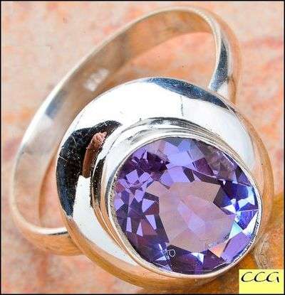 Sterling silver ring - ALEXANDRITE - Dreams Collection (size 8.75 / Q half to R half)