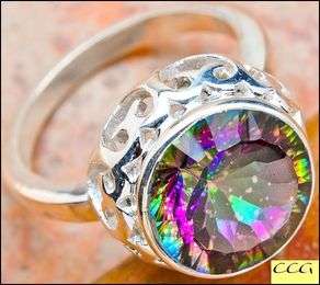Sterling silver ring - MYSTIC TOPAZ - Dreams Collection (size 8 / Q)