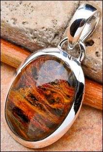 Sterling silver pendant - PIETERSITE - Dreams Collection
