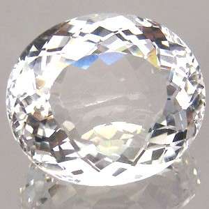 25.11 cts ROCK CRYSTAL / QUARTZ oval facet (Africa)