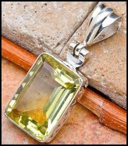 SALE ** Sterling silver pendant - CITRINE - Dreams Collection