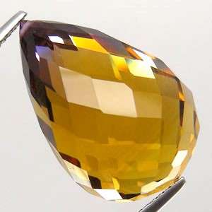 33.42 cts AMETRINE drilled briolette facet (Bolivia)