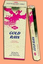 Gold Rain incense (20 stick tube)