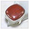 Silver ring - RED JASPER size 8 - Jewellery clearance sale!