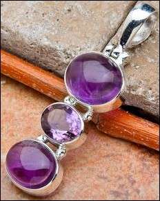 Sterling silver pendant - AMETHYST - Dreams Collection