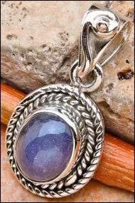 Sterling silver pendant - TANZANITE - Dreams Collection
