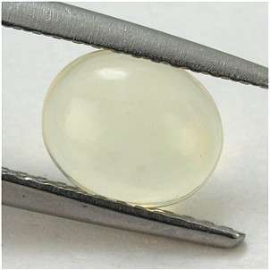 100% Natural WHITE OPAL oval cabochon (Africa)