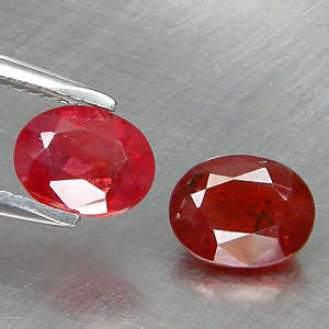 100% Natural SAPPHIRE oval facets (Tanzania, Africa) - 2 available