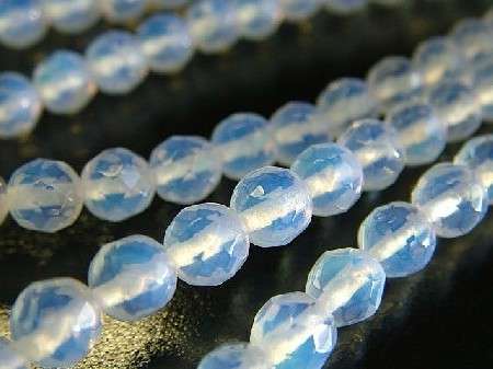 4mm OPALITE facetted round beads