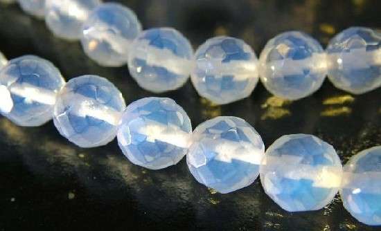 8mm OPALITE facetted round beads