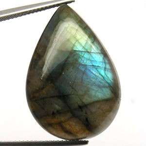 100% Natural LABRADORITE pear cabochon (India)