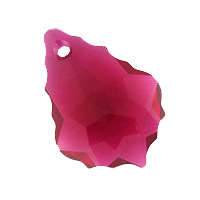 RUBY Swarovski 22mm BAROQUE pendant