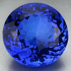 27.95 cts Tanzanite Blue QUARTZ round facet (Brazil)