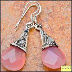 Sterling silver earrings - ROSE QUARTZ - Dreams Collection