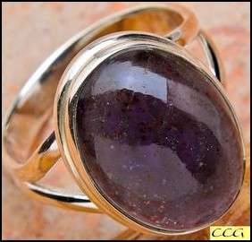 Sterling silver ring - IOLITE - Dreams Collection (size 8.75 / Q half to R half)