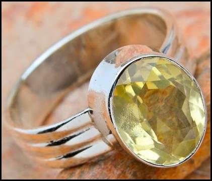 Sterling silver ring - CITRINE - Dreams Collection (size 7.5 / P)