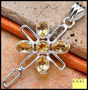 Sterling silver pendant - CITRINE - Dreams Collection