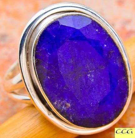Sterling silver ring - SAPPHIRE - Dreams Collection (size 7.75 / P to Q)