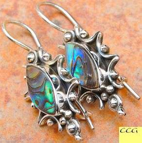 Sterling silver earrings - PAUA SHELL - Dreams Collection