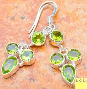 Sterling silver earrings - PERIDOT - Dreams Collection