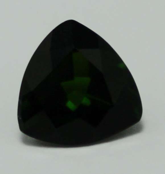100% Natural 1.15 cts CHROME GREEN TOURMALINE trillion facet (Africa)