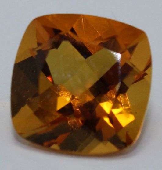 100% Natural 4.25 cts CITRINE cushion facet (Brazil)