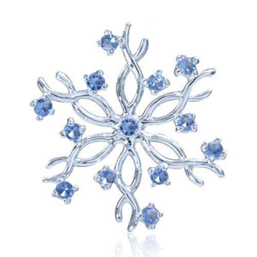 Sterling silver pendant - TANZANITE