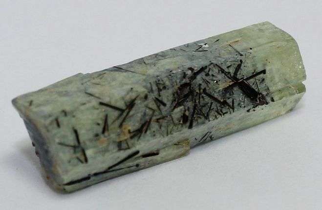 100% Natural AQUAMARINE with TOURMALINE inclusions (Namibia, Africa) - Rare!