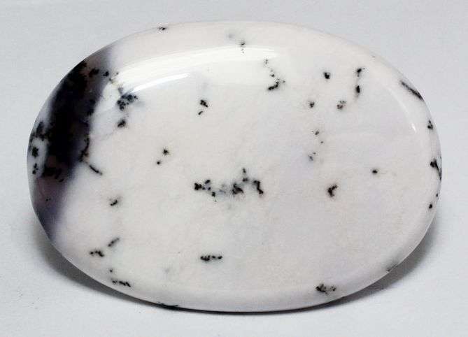 100% Natural! 39.65 cts DENDRITIC OPAL oval cabochon (Africa)