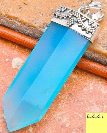 Sterling silver pendant - CHALCEDONY - Dreams Collection