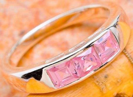 Sterling silver ring - PINK QUARTZ - Dreams Collection (size 7 / O)