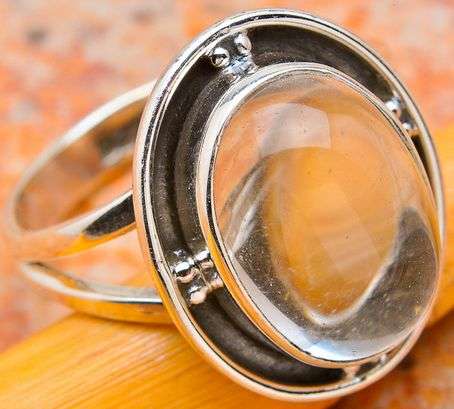 Sterling silver ring - QUARTZ - Dreams Collection (size 7.75 / P to Q)