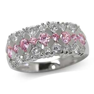 Sterling Silver ring - CUBIC ZIRCONIA (size 6 / M)