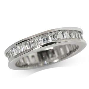 Sterling Silver ring - CUBIC ZIRCONIA (size 8 / Q)